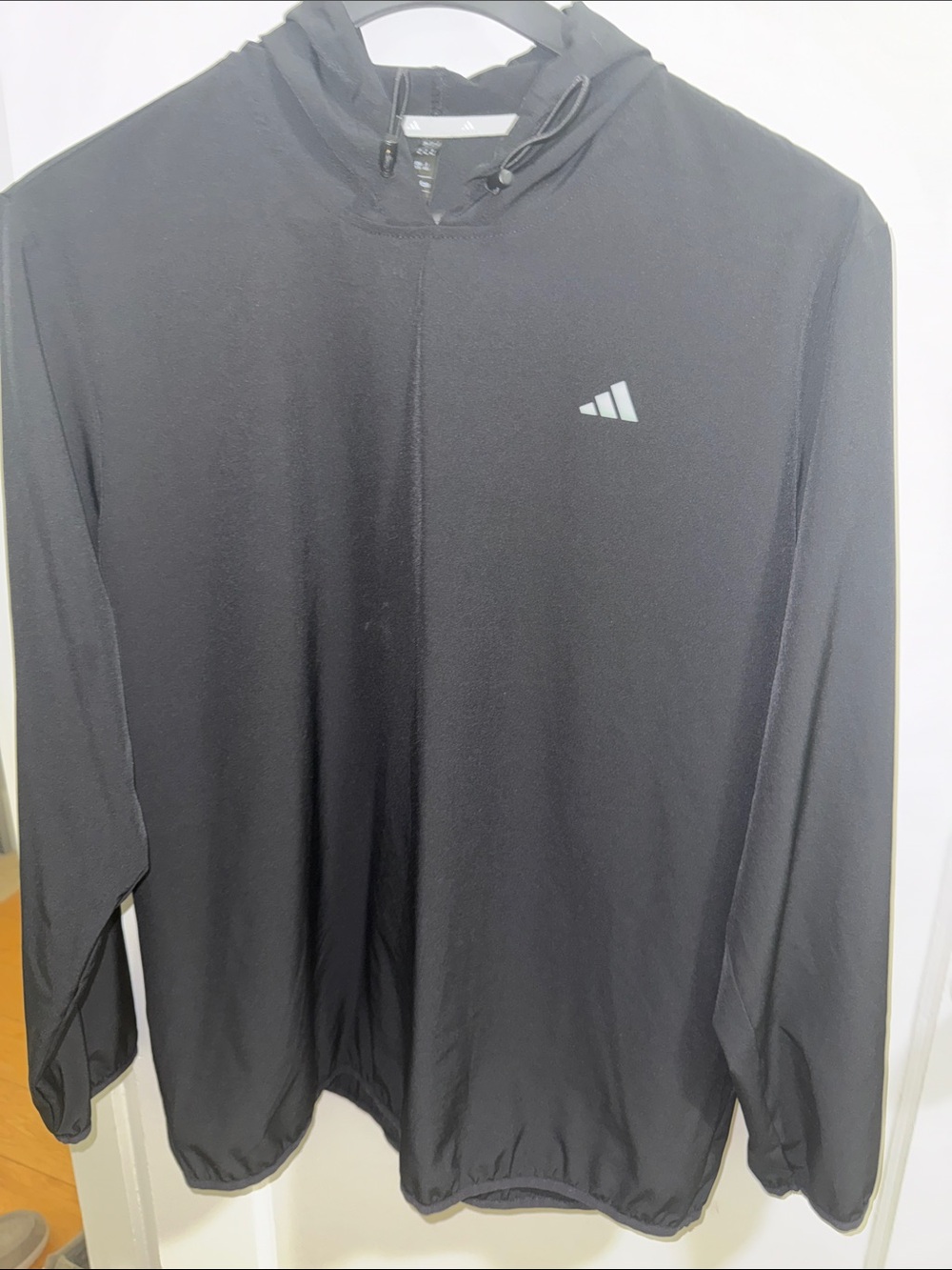adidas Black Hooded Performance Top